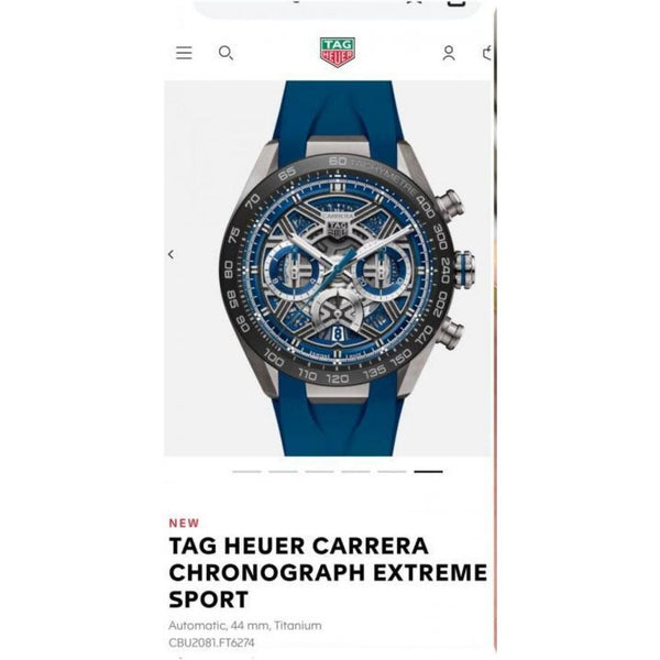 Tag huer carrera Extrim sports Blue 140