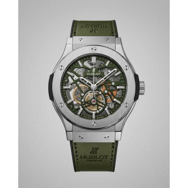 Hublot Classic Fusion Tourbillon SILVER Green