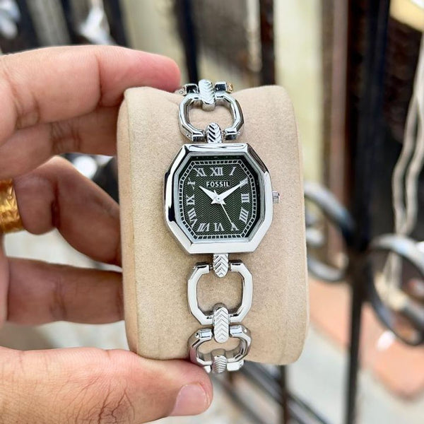 Fosil Harlow Silver..Green