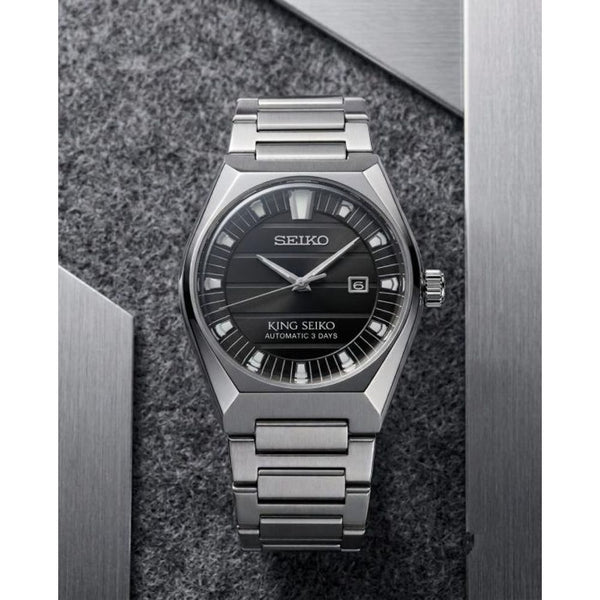 King Seiko Vanac Silver Black Dial