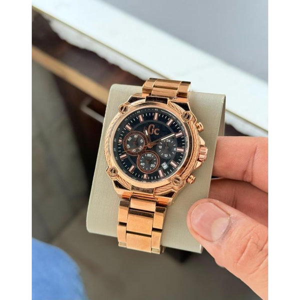 Guess Gold Black Xl Chronograph