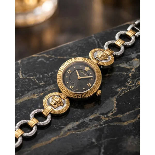 Versace La Greca Stud Icon 2Ton Black