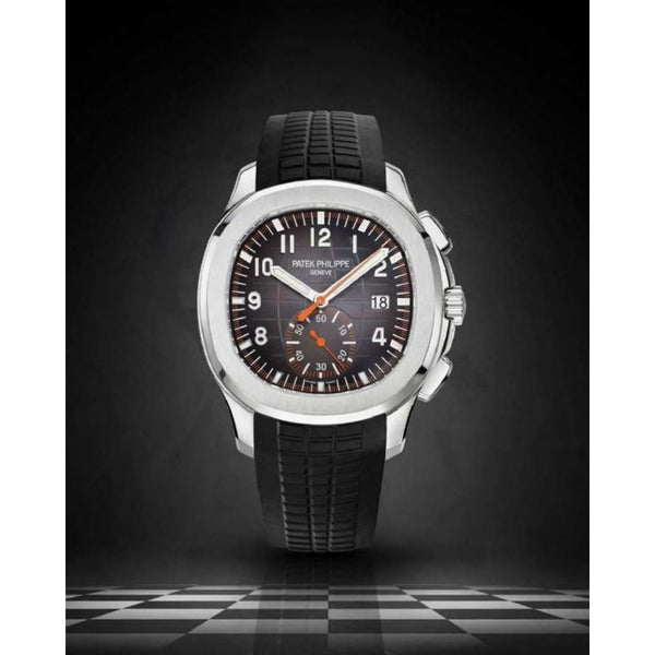 Patek Philipe Aquanaut Chronograph5968 silver Black