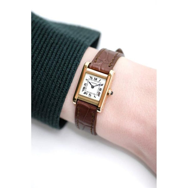 CARTIAR TANK LADIE MINI BROWN GOLD 637