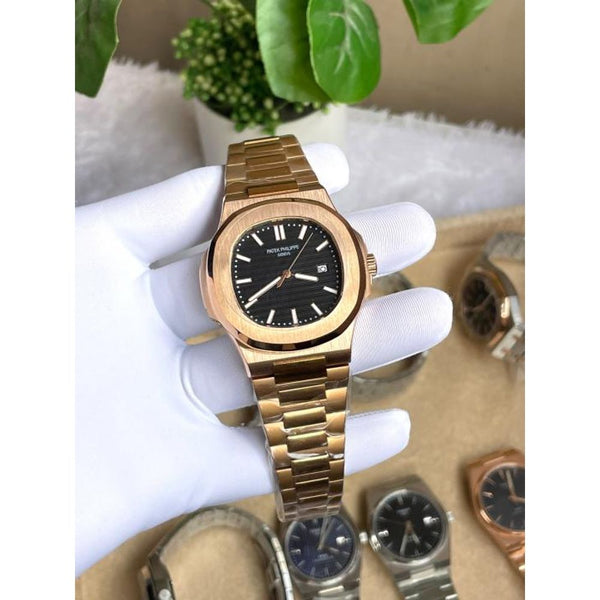 Patek Philipe Nautilus Premium Quartz Copper Black AT470