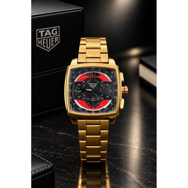 tag huer Monaco Mikrograph quartz movement (steel mettal)