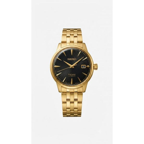 Seiko Presage SRPK48 Japan Gold Black Dial (201)