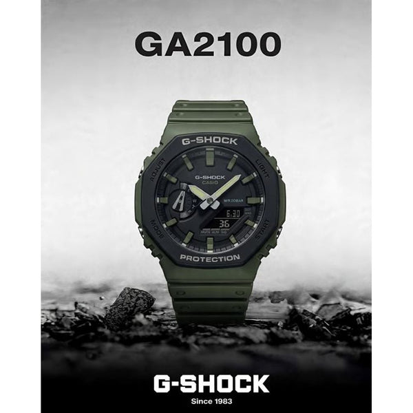 Casio G Shock Ga2100 full green
