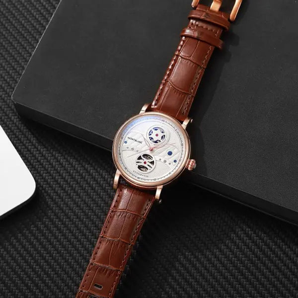 Montblanc Star Legacy Nicolas Rieussec Chronograph style brown copper white