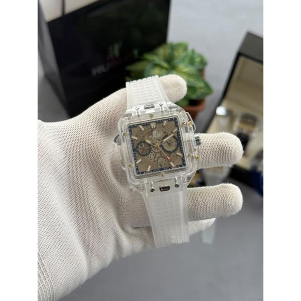 Hublot Bigbang Unico Square Transparent All Working W401