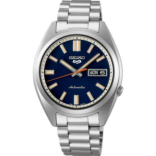 Seiko_o 5 Sports SNXS Automatic silver blue