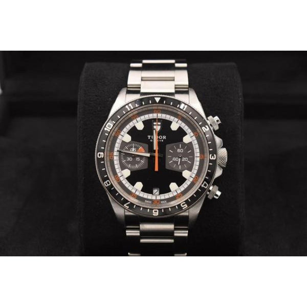 Tudor Heritage Chrono Japan Chronograp Silver Black Dial (424)