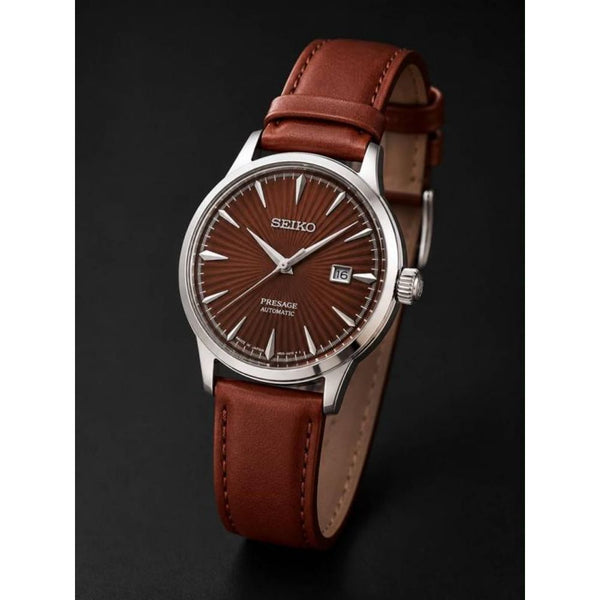 SEIK O PRESAGE LEATHER QUARTZ 934