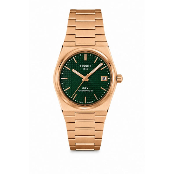 Tissoot PRX Powermatic 80 Copper Green Dial Ladies
