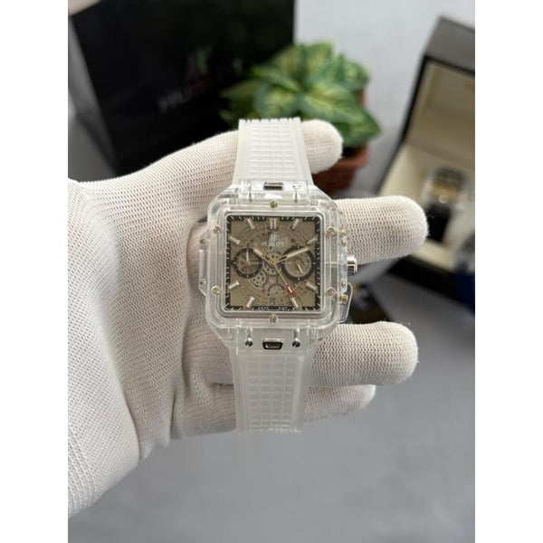 Hublot Bigbang Unico Square Transparent All Working W402