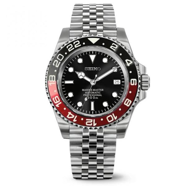 SEIK O GMT MASTER COCA COLA EDITION BACK OPEN SWISS WORKING LIKE AUTO 494