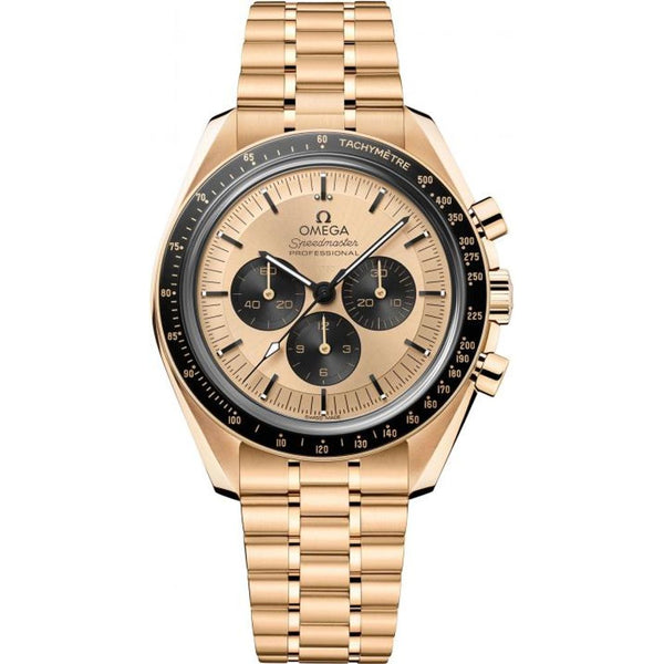 Omegha Speedmaster Moonwatch Professional Co-Axial Master Chronometer Chronograph gold to gold