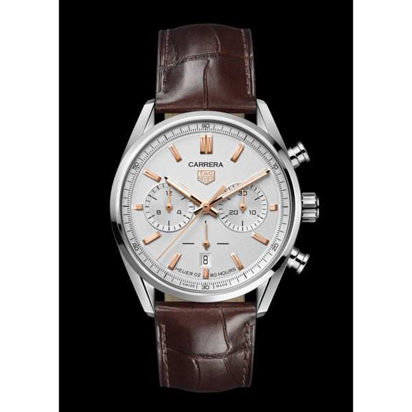 TAG Heuuer Carrera Chronograph brown and white