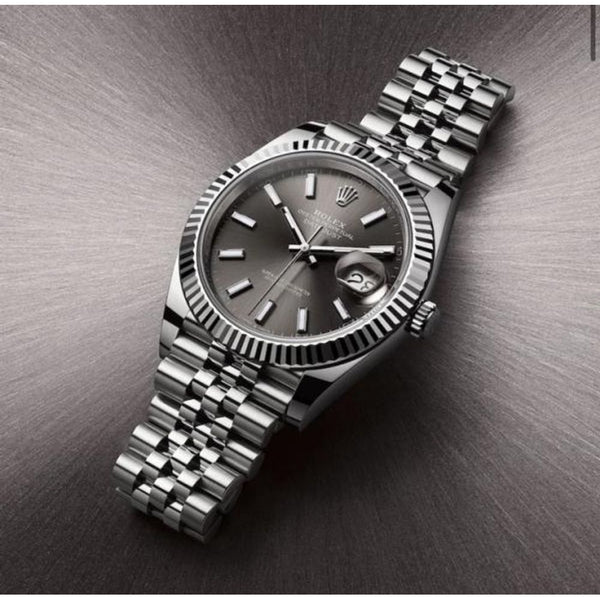 Rolee_x Oyster Perpetual Date Just Silver-Grey