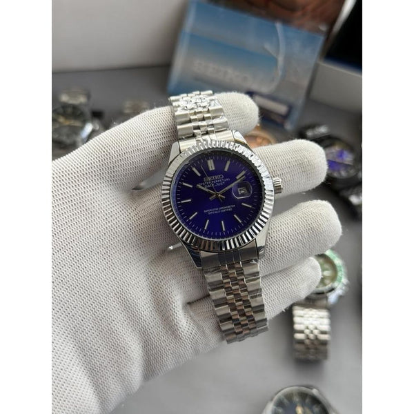 Seik o mod date just Blue W447