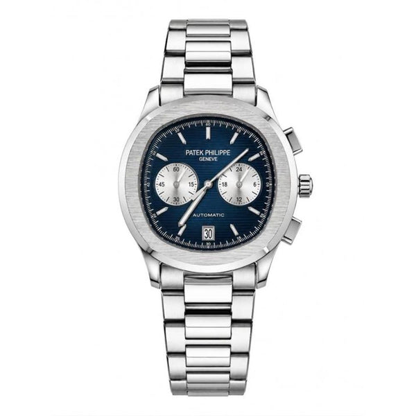 Patek Philipp Nautilus Chronograph Silver Blue Dial