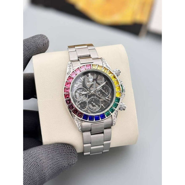 Rolex Oyster Perpetual Daytona Silver Rainbow