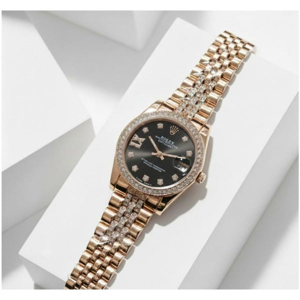 Rollex Oyester Perpetual Date Just Copper-Black