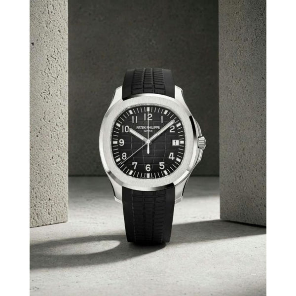 Pate_ek Philippe Aquanaut 5167R-001 Bettry black silver Black