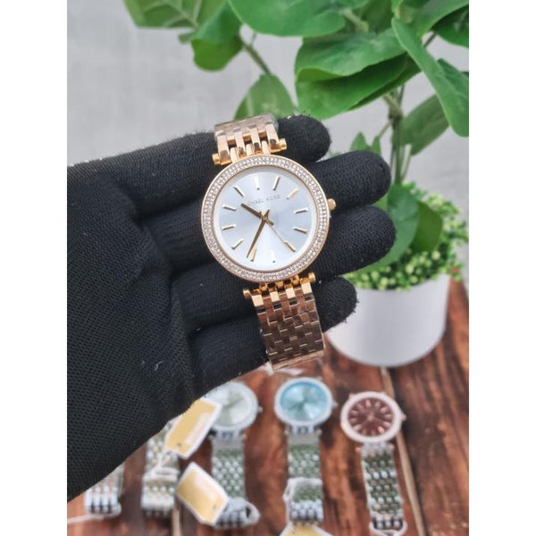 Micheal Kors Darci Gold White AT434