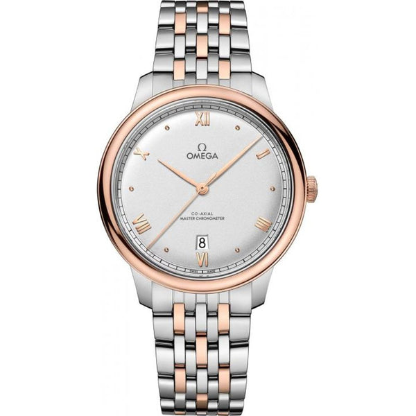 Omegga De Ville Prestige Co-Axial Chronometer Two Tone White Dial (161)