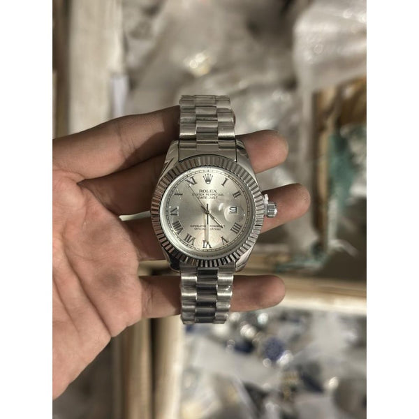 Rollex Datejust White Roman Dial