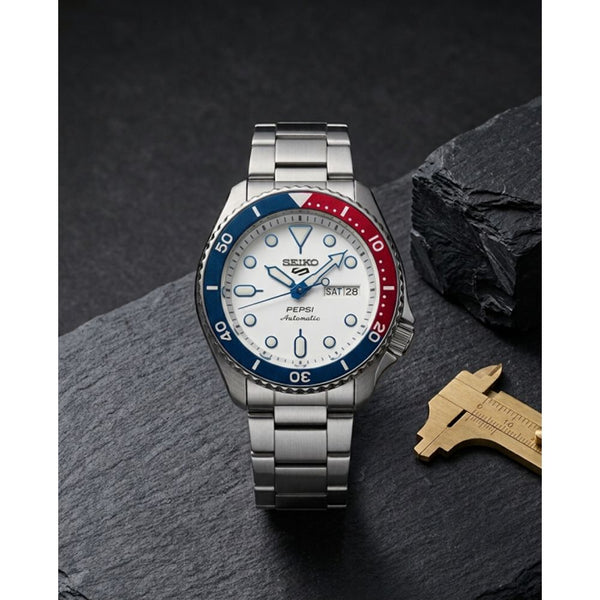 Seiko 5 Sports SRPK31K1 Pepsi White Dial