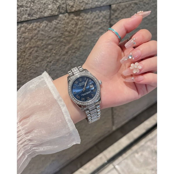Rollex Date Just Ladies Blue