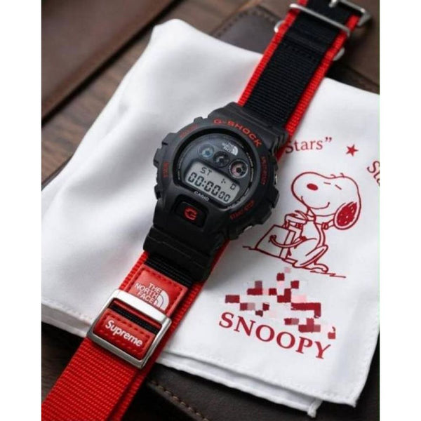GSHOCK X NORTH FACE SUPREME BLACK RED 1033