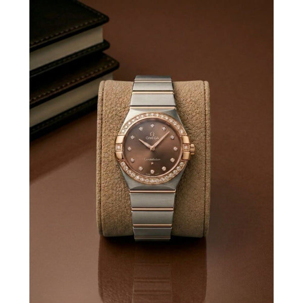 Omeg_ga Constellation Quartz luxury watch dimond