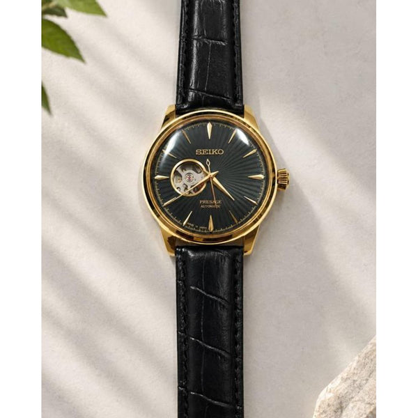 Seiko Presage Automatic Black Gold Dial