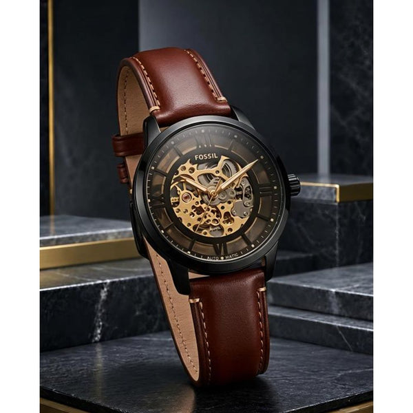 Fossii_l Townsman Brown-Black Automatic