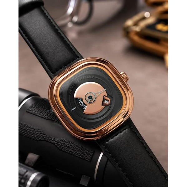 Seven Friday PE201 Black Copper Black Dial