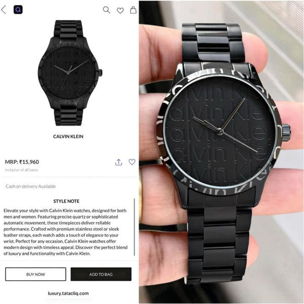 CALVIN KLINE CK ALL BLACK 1147