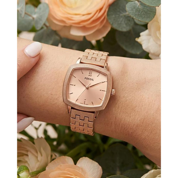 Fossii_l x Nick Jonas Ladies Rose Gold Pink
