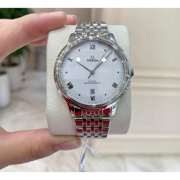 Omegga De Ville Prestige Co-Axial Chronometer Silver White Dial (161)
