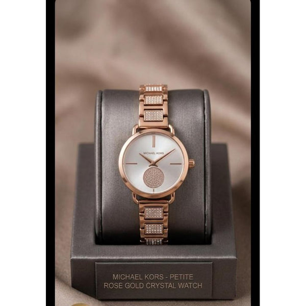 Micheal kors portia diamond rose white 160