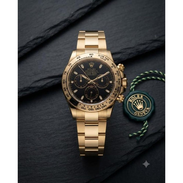 Rollex Daytona Oyster Perpetual Gold Black