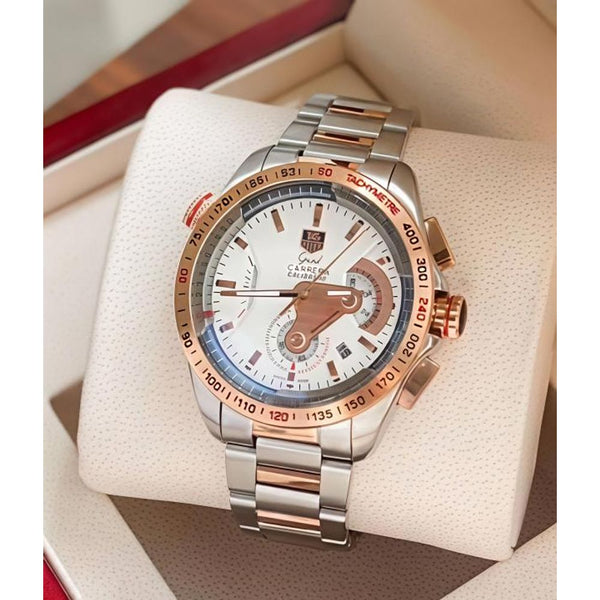 Tag Huer carrera caliber 36 japan 2 ton white