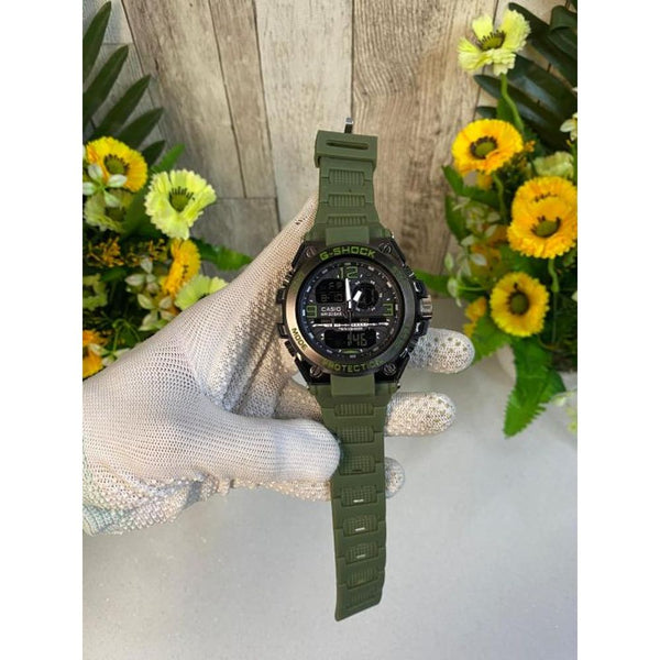 G SHOCK MENSWACH BLACK GREEN COLOUR