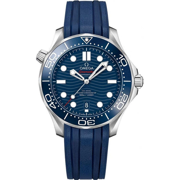 Omegg_a Seamaster Diver 300M Automatic Blue-Silver-Blue