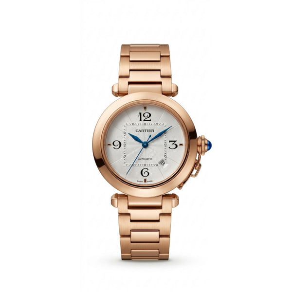 Cartieer Pasha De 41mm Automatic Rose Gold White Dial (419)