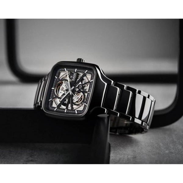 Radd_o True Square Automatic Ceramic Black Silver