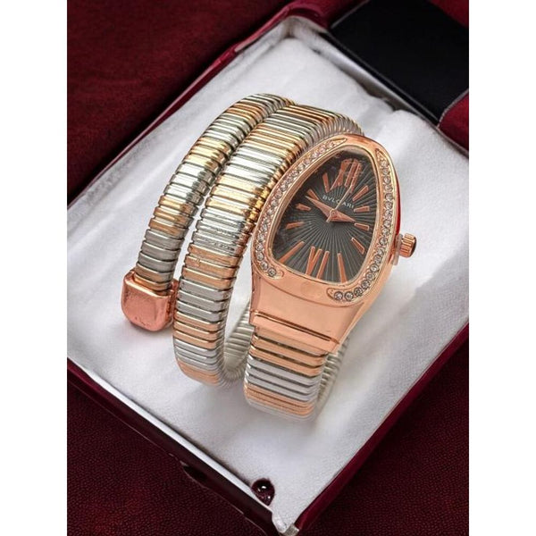 BVLGARI SNAKE COPPER TWOTONE BLACK DIAL AT350