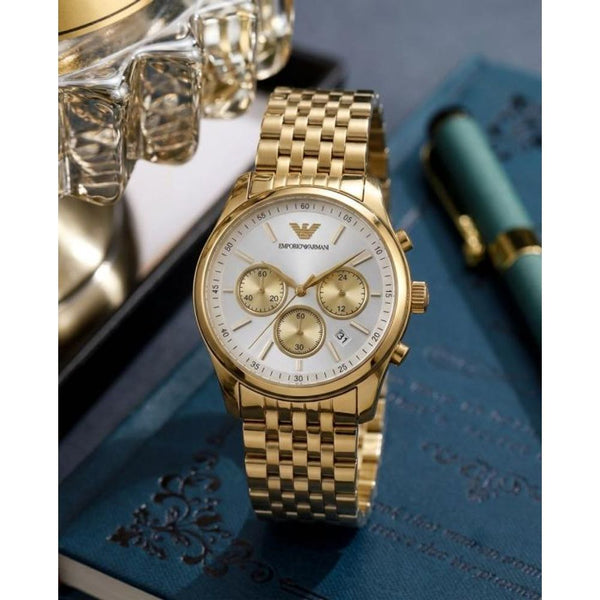 Emporio Armaan_i AR11581 Chronograph Gold-White